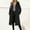 #Black, variant on George Women's Casual Warm Solid Color Hooded Wool Coat with Pockets and Buttons for Winter,Black,Size S