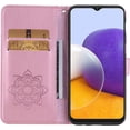 thumbnail image 2 of case for Samsung Galaxy S21 Case for Women, Glitter Bling Diamond PU Leather Wallet Phone Case with Wsrist String Full Body Protective Flip Cover for Samsung Galaxy S21 Owl Rose Gold, 2 of 14