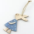 thumbnail image 3 of Paquete de 10 adornos de madera Set Conejo de Pascua Colgando Artesanías de madera Animal Dormitorio Decoraciones Suministros para fiestas Regalos de vacaciones JM01798 Inevent HA012337-02, 3 of 7