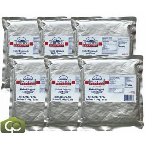 Portico Classic Tuna Light Flaked Skipjack Water 1.22KG/2.69LBS (6/Case)