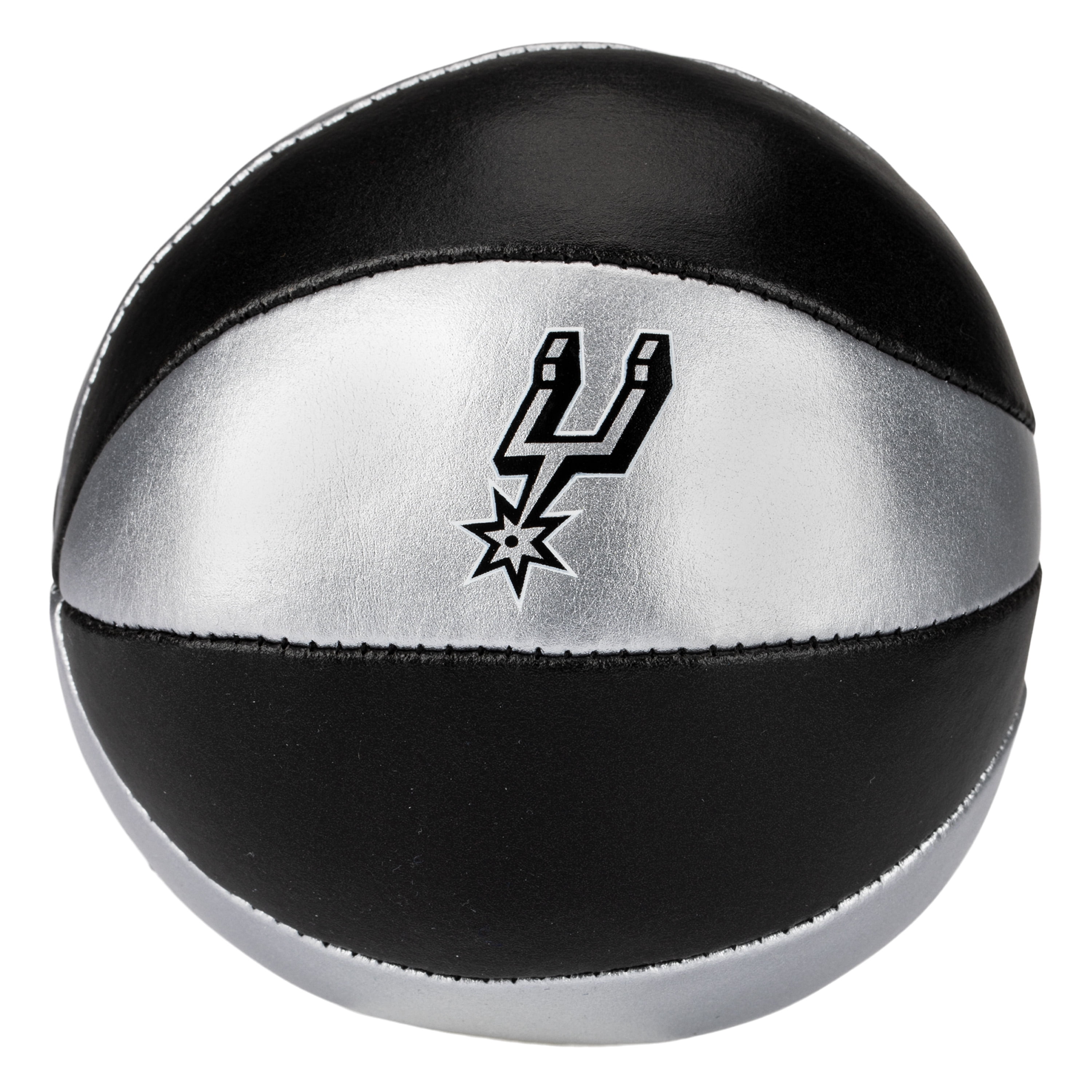 Franklin Sports NBA San Antonio Spurs Toy Basketballs - 2 Pack of Kids Soft Mini Basketballs for Over the Door + Indoor Hoops - NBA Fan Shop Kids Soft Toy Basketballs - (2) Mini Balls Included