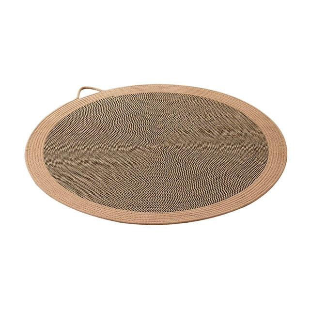 kurtrusly Cotton Natural Rattan Mat Cat Scratch Furniture Protector And Maintain Claws Ice Mat Floor Pad Now Brown 40cm