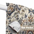 thumbnail image 4 of Swag Valance Curtains for Windows, Brown Blue Boho Light Filtering Kitchen Curtains with Rod Pocket, Southwestern Geometric Ethnic Decorative Window Treatment Valances for Living Room, 36x45 - 2 PCS, 4 of 9