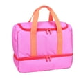 thumbnail image 5 of CRCKT Kids 12.5" Weekender Polyester Duffel with Drop Bottom Shoe Compartment- Red, Orange and Hot Pink, Colorblock, 5 of 10