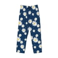 thumbnail image 6 of Uemuo Daisies Flowers Pattern Men's Wide Leg Palazzo Lounge Pants with Pockets Light Weight Loose Comfy Casual Pajama Pants-Medium, 6 of 9