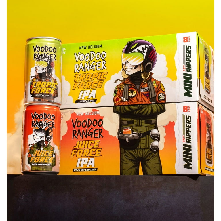 Voodoo Ranger Tropic Force IPA Craft Beer, Mini Rippers 8 pack