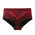 thumbnail image 4 of Women Color Lace Edge High Waisted Shorts Shapewear Tummy Control Panties, 4 of 8