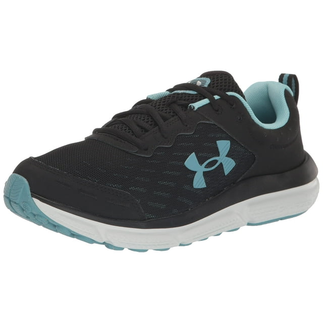 Under Armour Chaussure de Course pour Femme Charged Assert 10, (003) Noir/eau Calme/gris Halo, 7,5