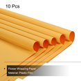 thumbnail image 3 of Unique Bargains Double Sided Color Flower Wrapping Paper Yellow 22.8'x22.8' Waterproof 10 Pack, 3 of 5