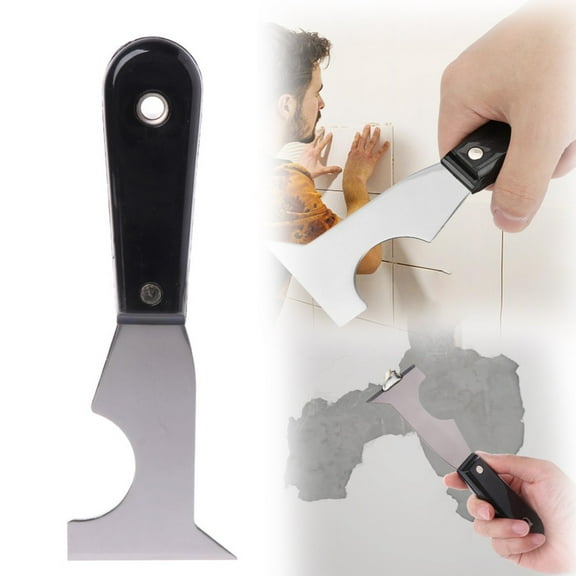 ZOURIH 1 Pack Paint Scraper, 5 in 1 Painters Tool, Paint Scrapers for Wood, Painters Tool, Painters Knife, Paint Scraper for Painting, Putty Knife, Metal Scraper, Spackle Tool, Putty Scraper