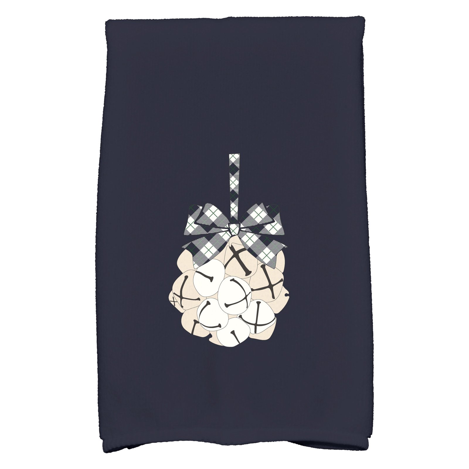 Simply Daisy 18" x 30" Jingle Bells Holiday Geometric Print Kitchen Towel
