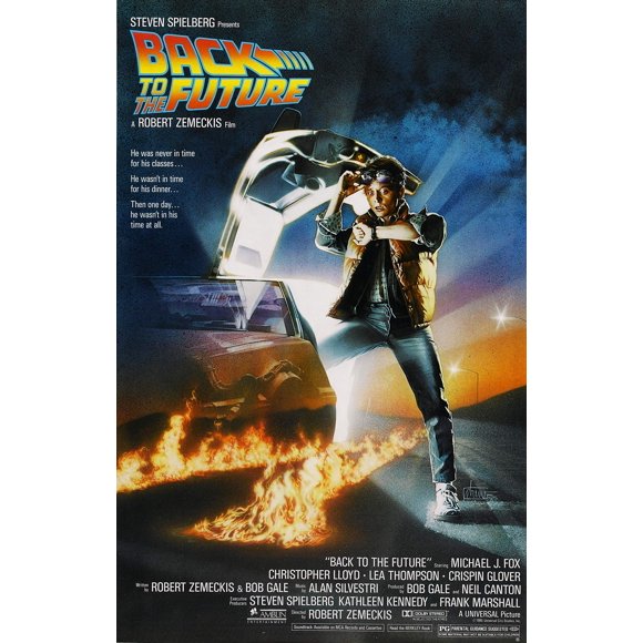 XIHOO Back to the Future Michael J Fox Movie Poster Frameless Gift Rolled 24" x 36" inch(60 x 91.5 cm)