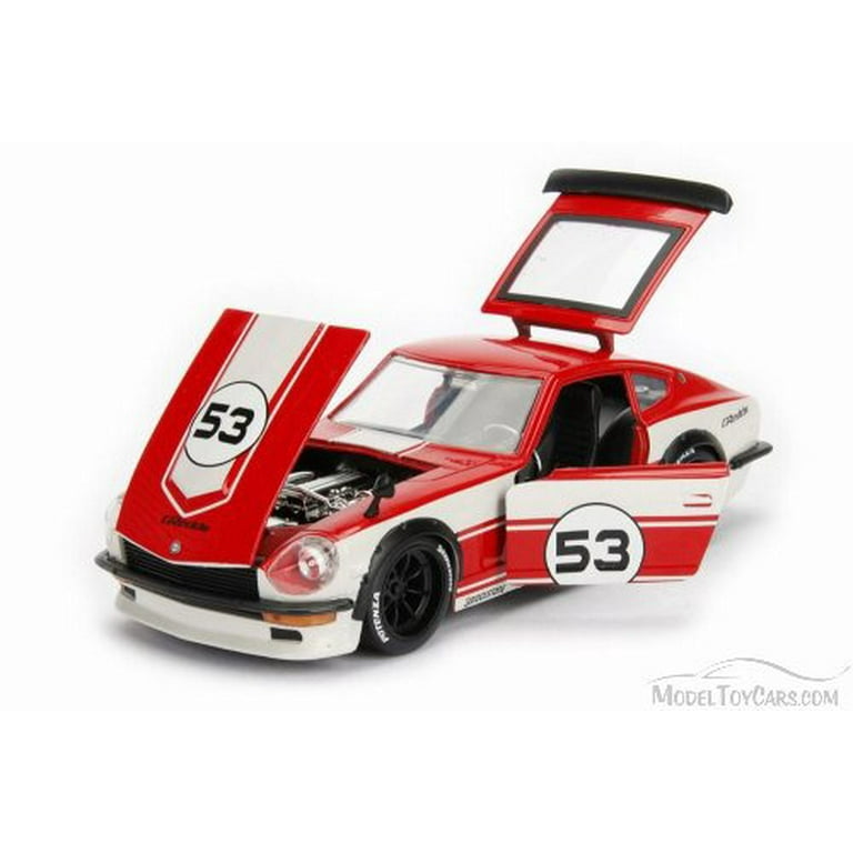 1972 Datsun 240Z Hard Top, Red w/ White - Jada 99102DP1 - 1