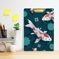 thumbnail image 6 of FMSHPON Swimming Fish Flower Clipboard Hardboard Wood Nursing Clip Board and Pull for Standard A4 Letter 13x9 inches, 6 of 8