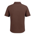 thumbnail image 3 of Mens 250 Anniversary USA Shirt Patriotic American Flag Polo Tshirt 1776-2026 Anniversary Button Up Lapel Shirts with Bold Lettering and Flag Details Brown S, 3 of 4