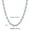 9mm_Silver, variant on 7/9/11mm Men Coffee Beans Marina Link Chain Necklace Gold Plated Stainless Steel