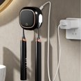 thumbnail image 3 of Hgallory Household Toothbrush Holder & Sterilizer, Punch Free Wall Mounted Toothbrush Storage Organizer, 2024 New Multifunctional Smart UV Sanitizer, Modern Bathroom Accessories, 1PC, Black, 3 of 6