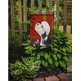 thumbnail image 2 of Carolines Treasures SS4710-FLAG-PARENT Dandie Dinmont Terrier Red Green Snowflakes Christmas Flag  multicolor, 2 of 2
