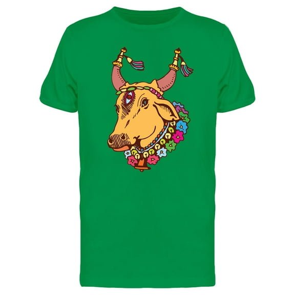 Indian Cow Ornated Tee Men's -Image by Shutterstock