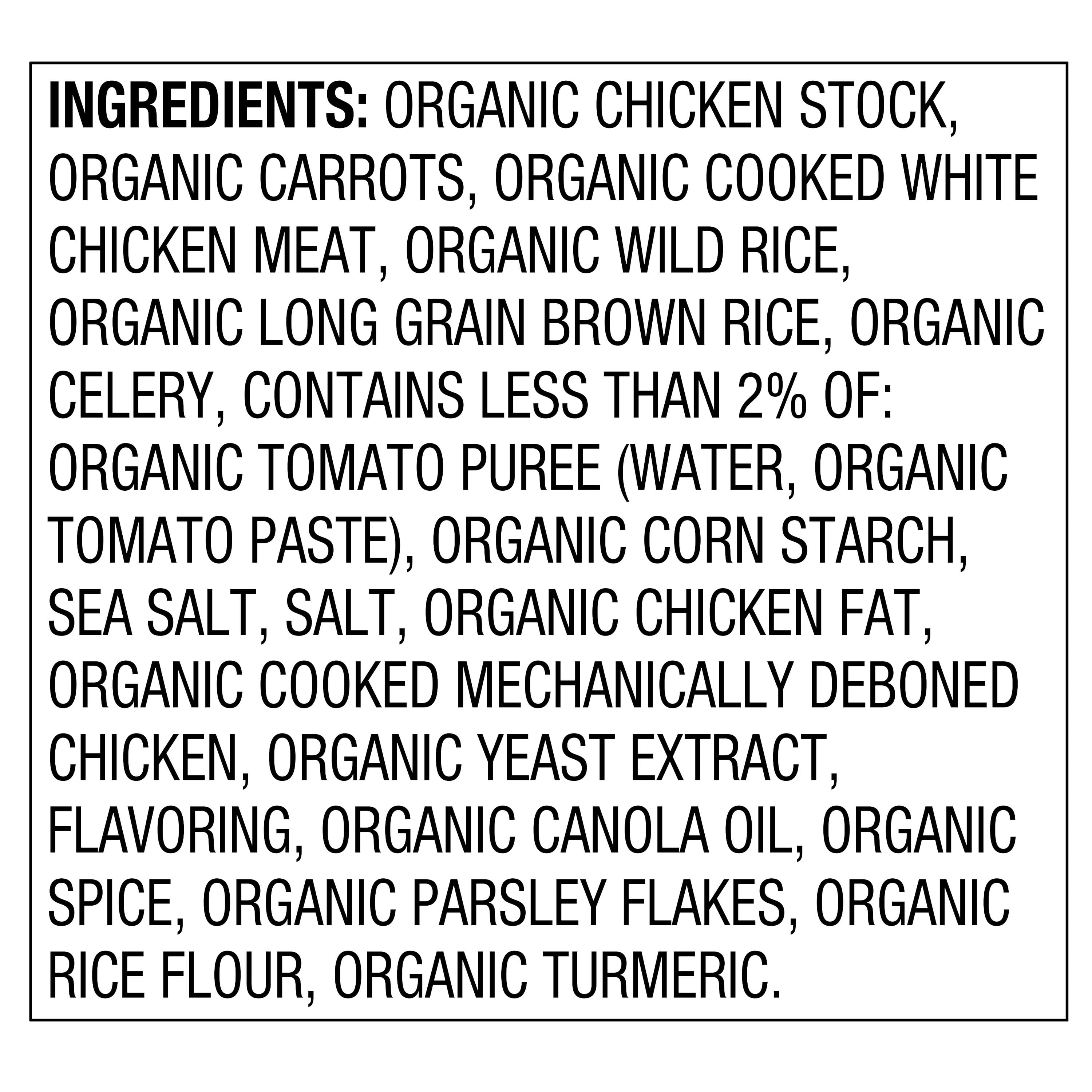 Great Value Organic Chicken & Wild Rice Soup, 18.6 oz Can