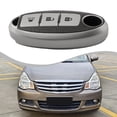 thumbnail image 5 of BUYISI Leather Texture Car Key Fob Case Cover For Nissan X For Trail T32 For Versa Style 2 Silver, 5 of 5