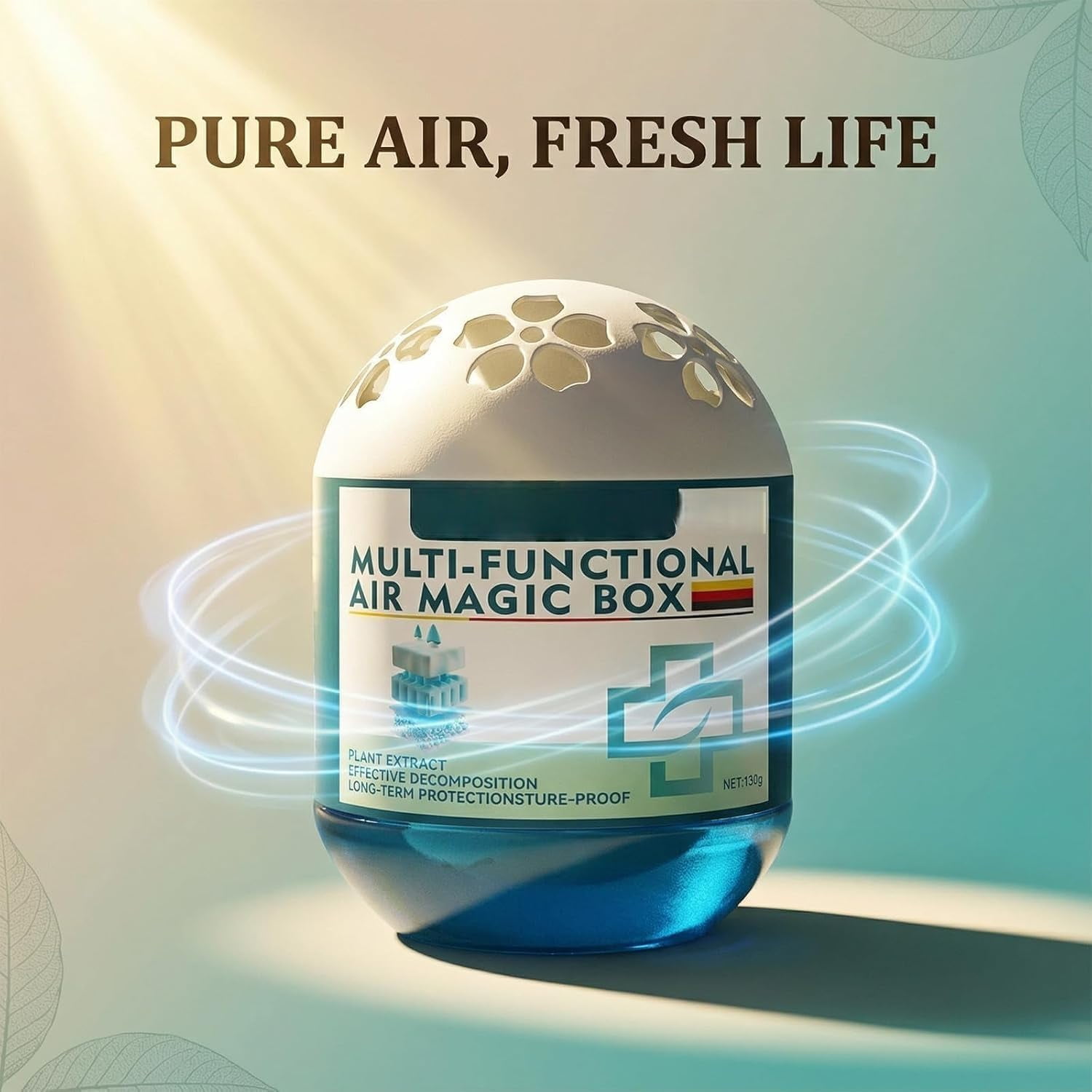 Plant type air purification dust removal magic box -120g indoor dust collector and air purifier, plant extract formula, multi-functional room deodorizer for household, bedroom, and office use（3pcs）T