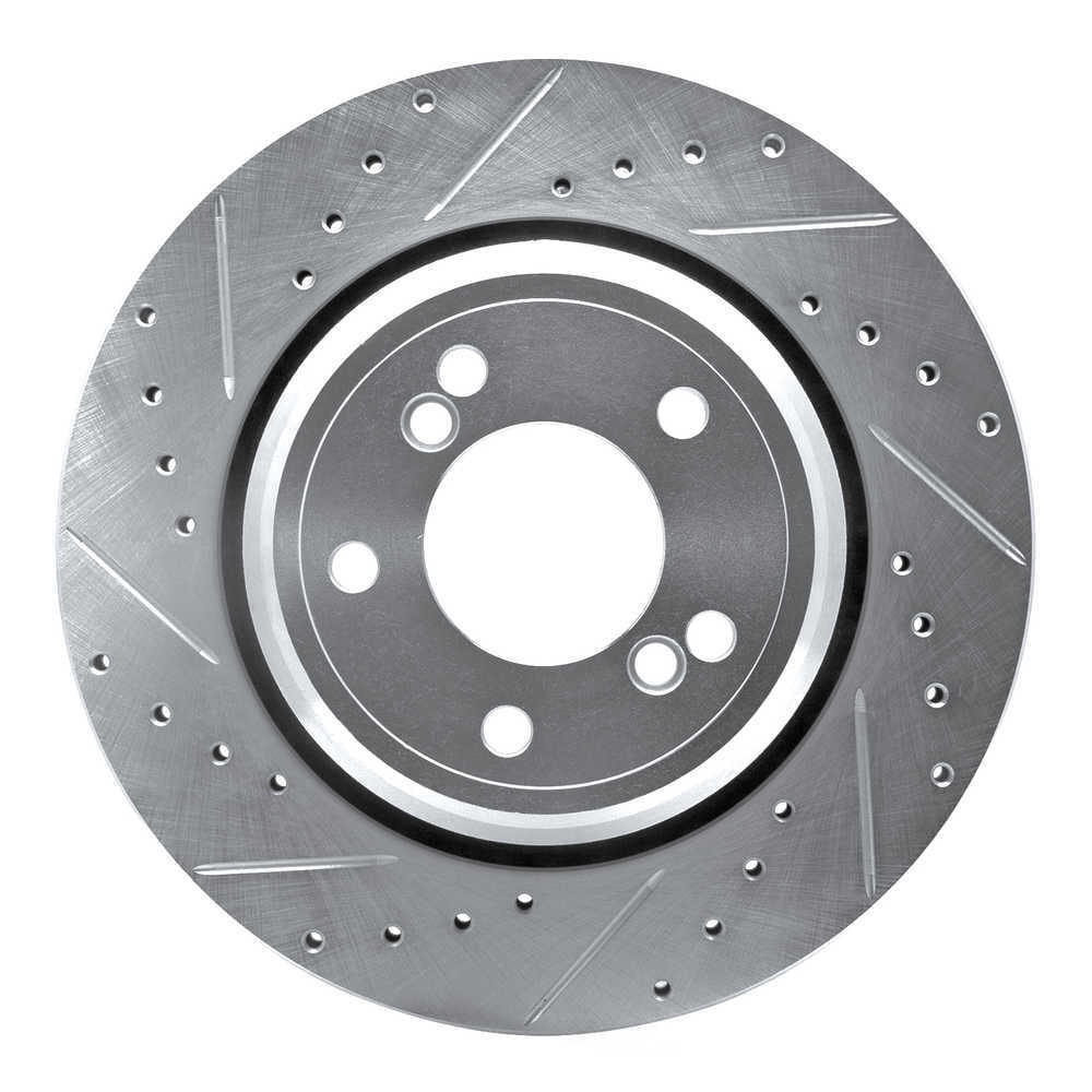 Dynamic Friction Company 631-31050L DFC Brake Rotor - Drilled And Slotted - Silver