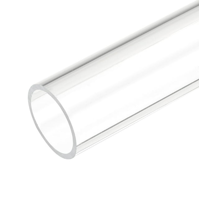 Tubo Acrílico Claro Rígido Redondo de Plástico Uxcell 22mm(7/8 pulgadas) ID 26mm(1 pulgada) OD 10"