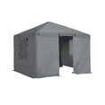 thumbnail image 1 of Sojag 12 x 10 x 10 ft Grey Winter Cover For Gazebos,Gazebo Accessory, 1 of 8