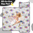 thumbnail image 4 of Pioneer Flower Floral Print Pattern Toddler Nap Mat for Teens Preschool Daycare, Teens Sleeping Mat Bag, Toddler Sleeping Bag with Pillow, 4 of 6