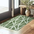 thumbnail image 6 of My Magic Carpet 3'x5' Machine Washable Non-Slip Kitchen Entryway Rug - Intersections Juniper Green, 6 of 6