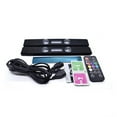 thumbnail image 1 of Graflsoa Dual Pack USB Rechargeable 5V 3W RGB LED Car Ambient Lights with Remote, Magnetic Base, Sound Control, 500mAh Battery, Black PVC Shell, 222mm Length, 1 of 6