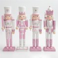 thumbnail image 2 of Cascanueces de madera Solider Figurine White Hair Rhinestone Inl, 2 of 6
