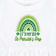 thumbnail image 4 of Inktastic Babys 1st St Patricks Day Rainbow Girls Baby Dress, 4 of 5