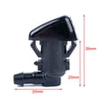 thumbnail image 2 of NS 2Pcs Windshield Windscreen Washer Nozzle Wiper Spray Jet Accessaries for Jeep GRAND CHEROKEE 2011-2017 (Replace Part #: 68260443AA), 2 of 5
