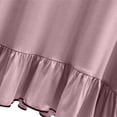 thumbnail image 4 of Timegard Robes de Maison pour Femmes Col en V Volants Manches Courtes Chemises de Nuit Douces Confortables Décontractées Robes de Nuit, 4 of 4