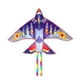 thumbnail image 3 of Kite Avión Forma Portátil Individual Línea Al Aire Libre Cometas Volando Niños Adultos Juguete Vidrio Acero Acero Poliéster Tela Mosca Juguetes Azul 1.6x2.8m sidaley FN009788-01, 3 of 7