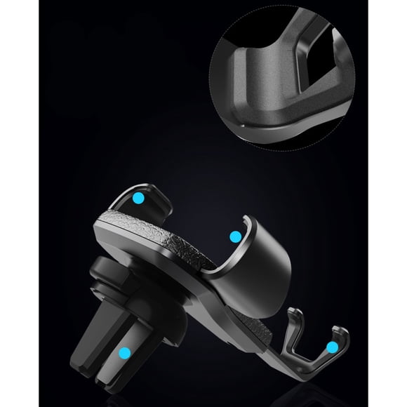 OULII Car Phone Holder Gravity Air Vent Mount For Hands Device Support For GPS Navigators Black