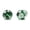 Green, variant on Men Women Stainless Steel Strong Olive Green Stud Earrings Non-Piercing Cubic Simulated Zircon E39