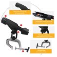 thumbnail image 4 of Barras Pesca Soporte 360 ​​grados Rotación Potencia Ajustable Barda R Varilla, 4 of 9