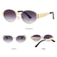 thumbnail image 2 of Gafas Ovales Vintage Metal Moderna (gris), 2 of 9