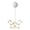 White, variant on Butterfly LED Icicle String Lights – White Spring Window Garland with Suction Cups & 6-Hour Timer