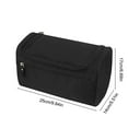 thumbnail image 3 of Hanging Toiletry Bag Organizer | Multifunction Travel Cosmetic Bag | Water-Resistant Polyester Makeup & Shaving Kit Storage | Unisex | Portable Hook | 25x14x17cm | Large Capacity | Suitcase-Friendly, 3 of 7