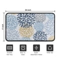 thumbnail image 5 of Blue Floral and Petal Pattern Door Rugs,Washable Non Slip Door Mats Indoor,Decorative Door Mats,Entry Mat Indoor for Entrance,Bedroom,Kitchen,Bathroom,30"x17", 5 of 6