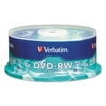 thumbnail image 2 of Verbatim DVD-RW Rewritable Disc, 4.7 GB, 4x, Spindle, Silver, 30/Pack, Each, 2 of 3