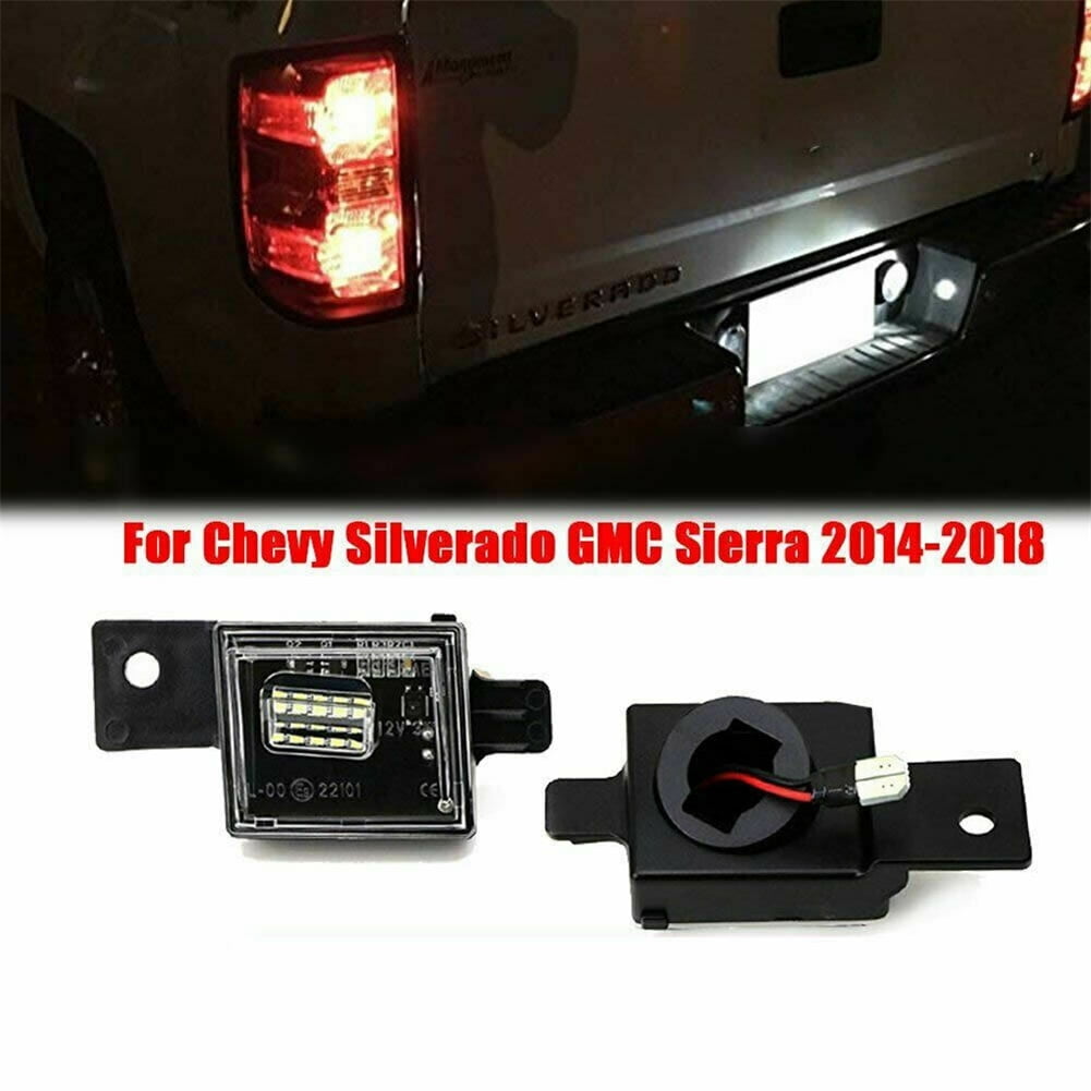 silverado led license plate lights