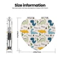 thumbnail image 3 of Kdxio Childish Dinosaur Pocket Mirror, 1X/2X Travel Makeup Mirror 2-Sided Folding Small Mirror Portable Double-Sided Magnifying Cosmetic Mirror for Gift-Heart Shape, 3 of 9