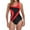 Red, variant on Drses ‌‌‌Women's Athletic One Piece Swimsuit - Tummy Control Training Suit with Colorblock Design for Lap Swimming | 2025 Swimwear (Sizes S-2XL)