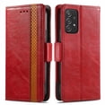 thumbnail image 3 of Case for Samsung Galaxy A52 5G/4G Cover Leather Wallet Folio Case Book Design Flip Magnetic Closure - Red, 3 of 5