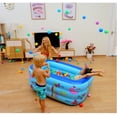 thumbnail image 3 of Paddling Pool, Inflatable Pool with Soft Inflatable Floor, Ocean World Kids Swimming Pool for Kids, Inflatable Bath Tub, Ball Pit for Indoor, Outdoor, Garden, Backyard, 3 of 3